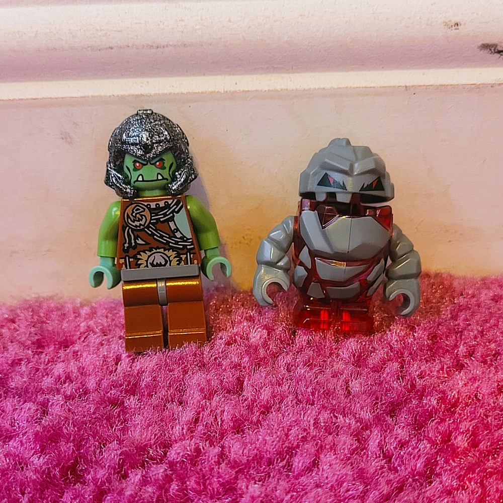 LEGO Troll Warrior & Red Rock Monster